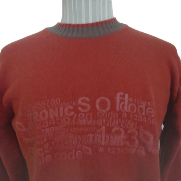 Sargent Pepper Knit Sweater, Crewneck, Brown, L - Picture 2 of 6
